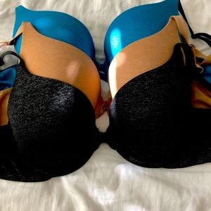 Victoria secret padded perfect coverage bra x3